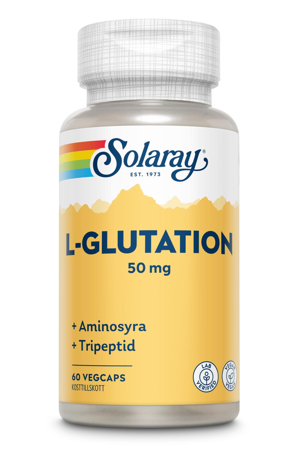 SOLARAY L-GLUTATION 50MG 60 KAPSLAR