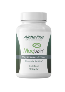 ALPHA PLUS MAGTEIN MAGNESIUM L-TREONAT 90 KAPSLAR 