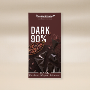 BENJAMISSIMO DARK 90% PLANT BASER ORGANIC CHOCOLATE 60G