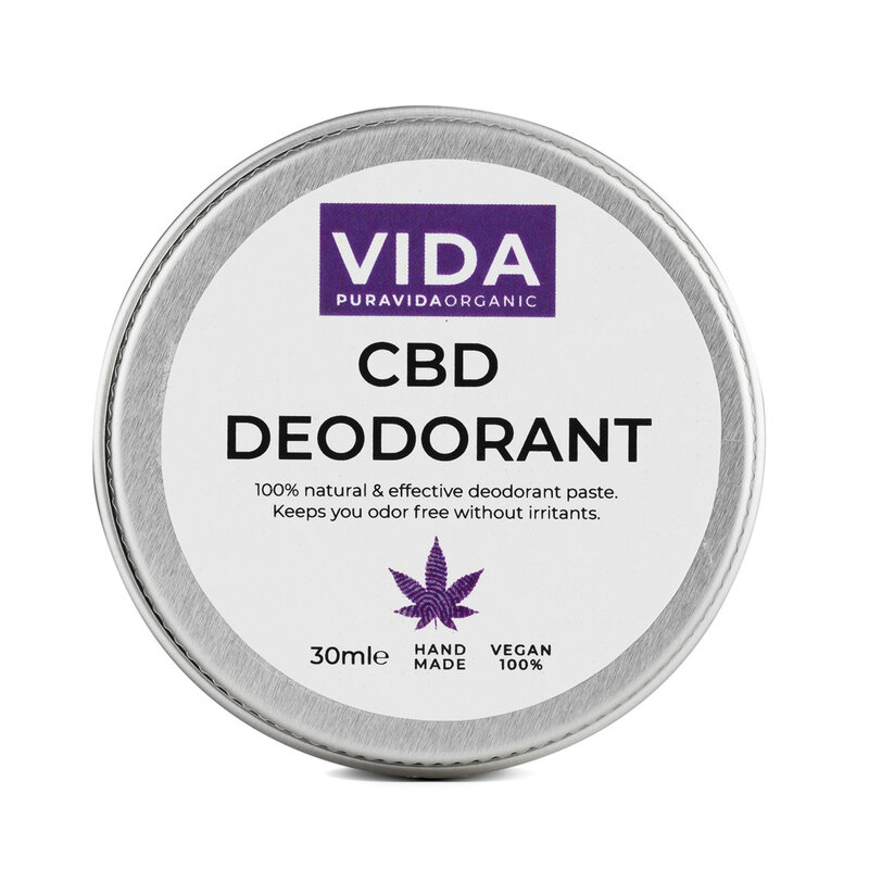 VIDA CBD DEODORANT CREAM JAR 30 ML
