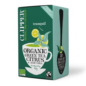 CLIPPER GREEN TEA CITRUS 40G