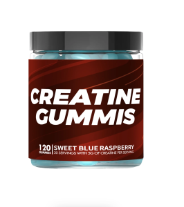 CREATINE GUMMIS 120 GUMMIES SWEET BLUE RASPERRY