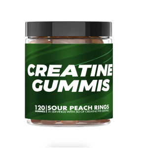 CREATINE GUMMIS 120 GUMMIES PEACH RINGS