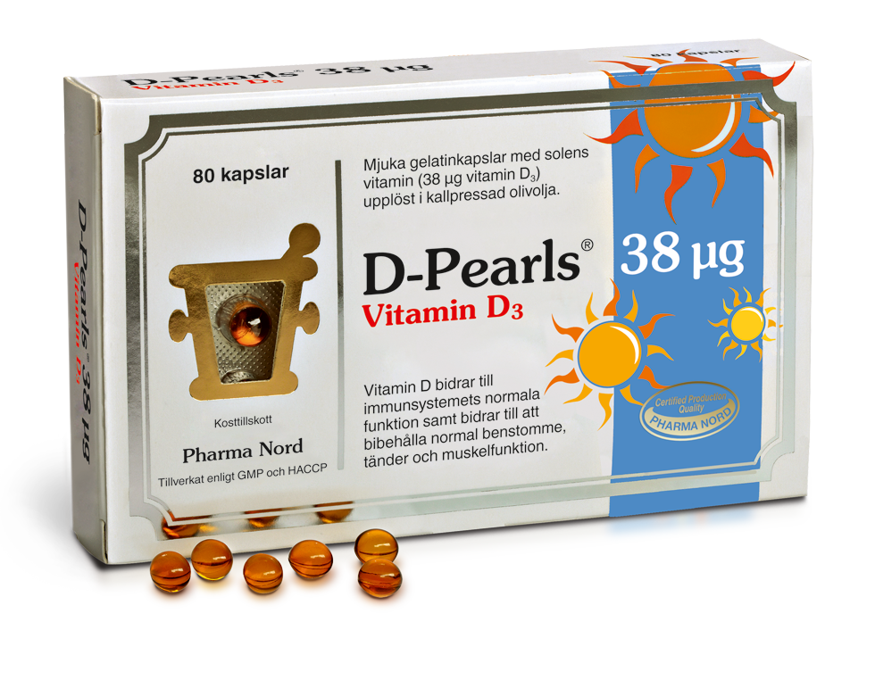 PHARMA NORD D-PEARLS 38MCG 80 KAPSLAR