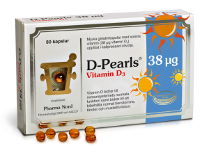 PHARMA NORD D-PEARLS 38MCG 80 KAPSLAR