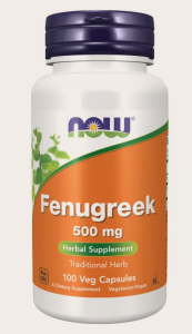 NOW FOODS FENUGREEK 500MG 