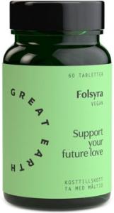 GREAT EARTH FOLSYRA 400MCG 60 TAB VEGAN