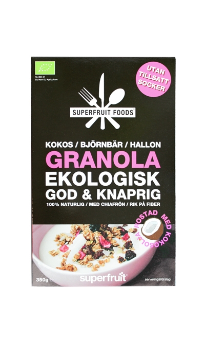 GRANOLA KOKOS/BJÖRNBÄR/HALLON