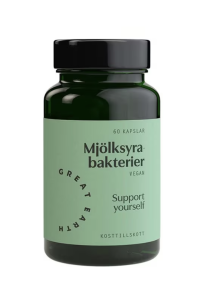 GREAT EARTH MJÖLKSYRABAKTERIER 60 KAP VEGAN
