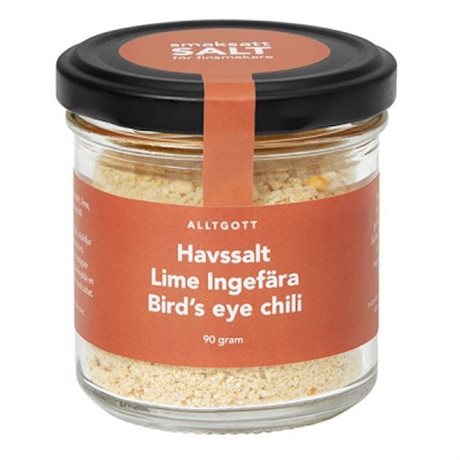 ALLTGOTT HAVSSALT LIME, INGEFÄRA, BIRDS EYE CHILLI 90G