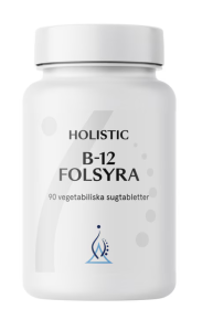 HOLISTIC B-12 FOLSYRA 90 SUGTABLETTER