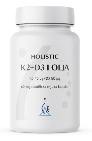 HOLISTIC K2+D3 60 KAPSLAR I KOKOSOLJA
