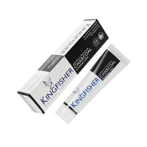 KINGFISHER CHARCOAL TANDKRÄM 100G FLUORFRI 