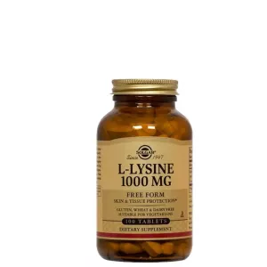SOLGAR L-LYSINE 1000 MG 100 TAB