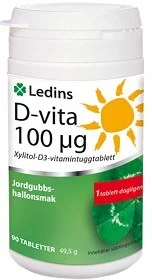 LEDINS D-VITAMIN 90T 100MCG