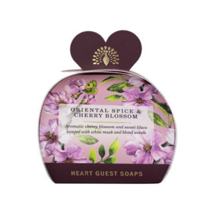 LUXURY HEART SOAP ORIENTAL SPICE & CHERRY BLOSSOM 3X20G