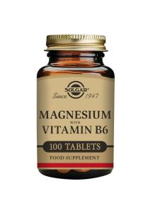 SOLGAR MAGNESIUM + B6 100 TABLETTER