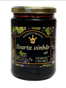 NORDIC CROWN SVART VINBÄRS SYLT 420G