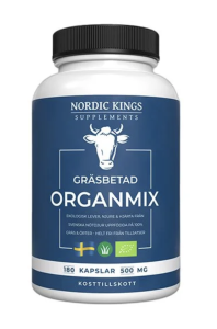 NORDIC KINGS ORGANMIX GRÄSBETAD EKO 180 KAPS