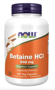 NOW BETAINE HCI 120 KAPSLAR
