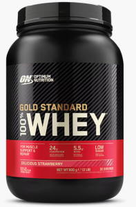 OPTIMUM NUTRITION GOLD STANDARD 100% WHEY DELICIOUS STRAWBERRY 908g