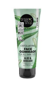 ORGANIC SHOP EXFOLIATING FACE GOMMAGE AVOCADO & ALOE VERA 75ML