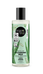 ORGANIC SHOP MICELLER CLEANSING MILK ADVOKADO & ALOE VERA 150ML