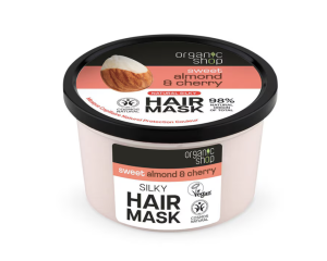 ORGANIC SHOP NATURAL SILKY HAIR MASK SWEET ALMOND & CHERRY 250ML
