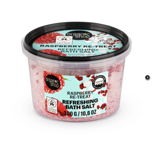 ORGANIC SHOP RASPBERRY RE-TREAT BATH SALT REFRESHING 300GR