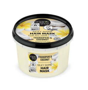 ORGANIC SHOP SILKY SHINE HAIR MASK FRANGIPANI & COCONUT 250ML