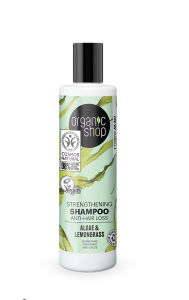 ORGANIC SHOP STRENGTHENING SCHAMPOO ANTI HAIR LOSS ALGEA & LEMONGRASS 280ML