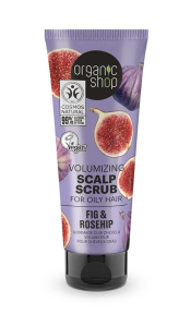 ORGANIC SHOP VOLUMIZING SCALP SCRUB FOR OILY HAIR FIG AND ROSEHIP 75ML 
