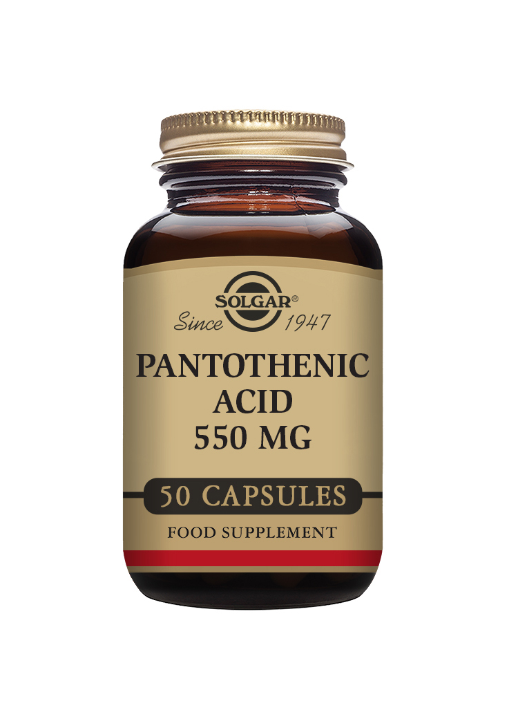 SOLGAR PANTOTENIC ACID 550MG utgått hos solgar