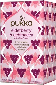 PUKKA TE ELDERBERRY & ECHINACEA 20 PÅSAR