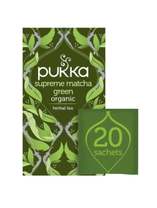 PUKKA TE SUPREME MATCHA GREEN 20 PÅSAR