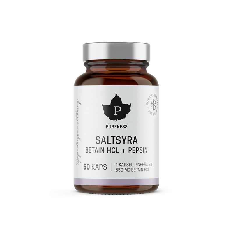 PURENESS BETEINE HCL SALTSYRA 60 KAP