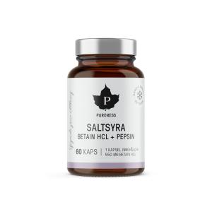 PURENESS BETEINE HCL SALTSYRA 60 KAP