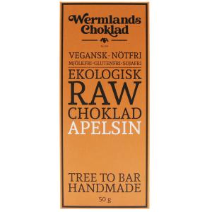 WERMLANDSCHOKLAD RAW APELSIN 50G