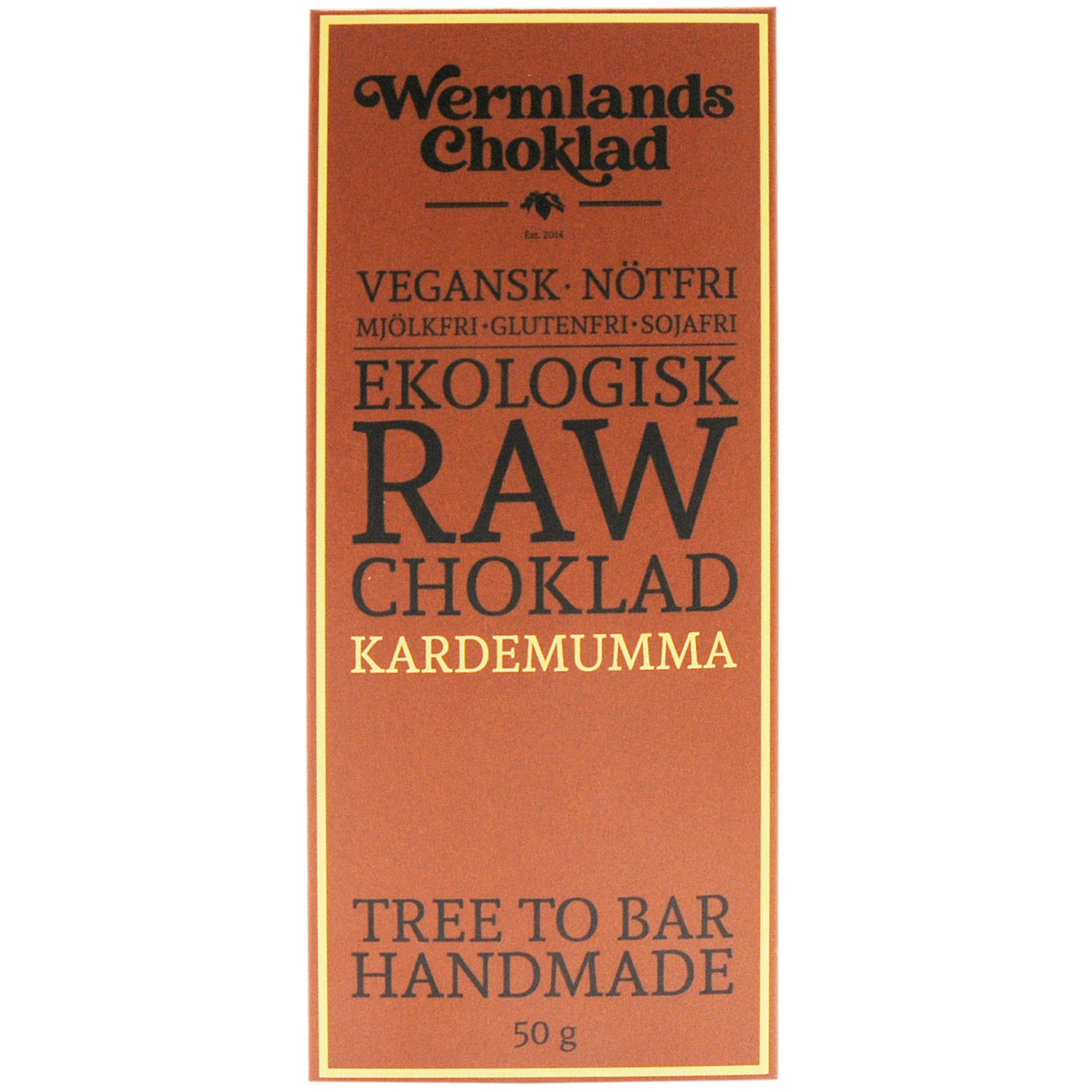 WERMLANDSCHOKLAD KARDEMUMMA 50G