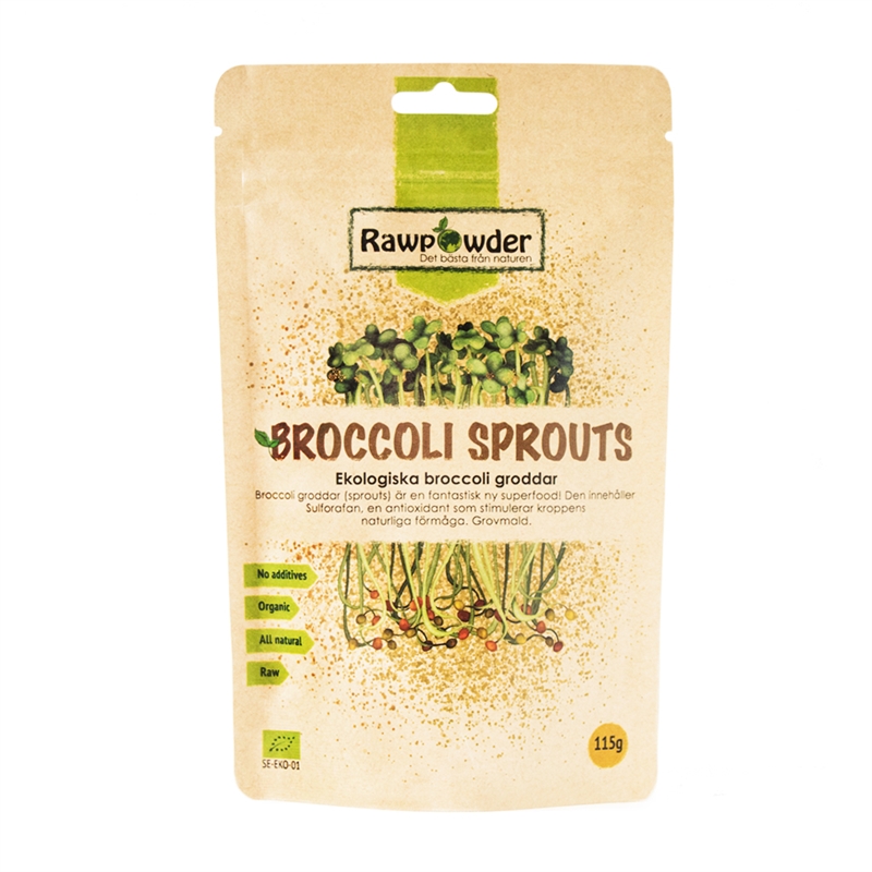 RAWPOWDER BROCCOLI SPROUTS 115G