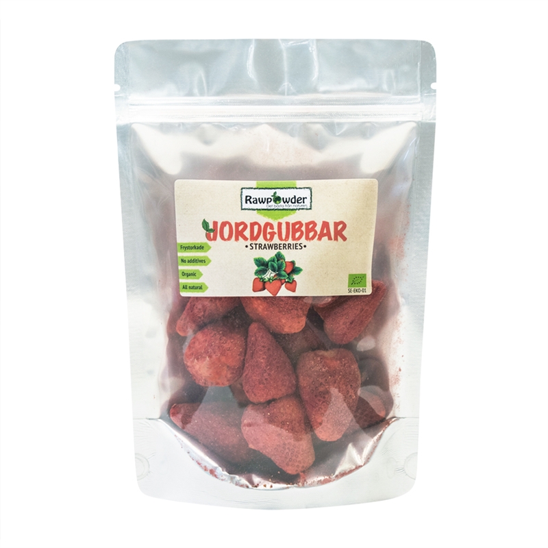 RAWPOWDER FRYSTORKADE JORDGUBBAR 50G