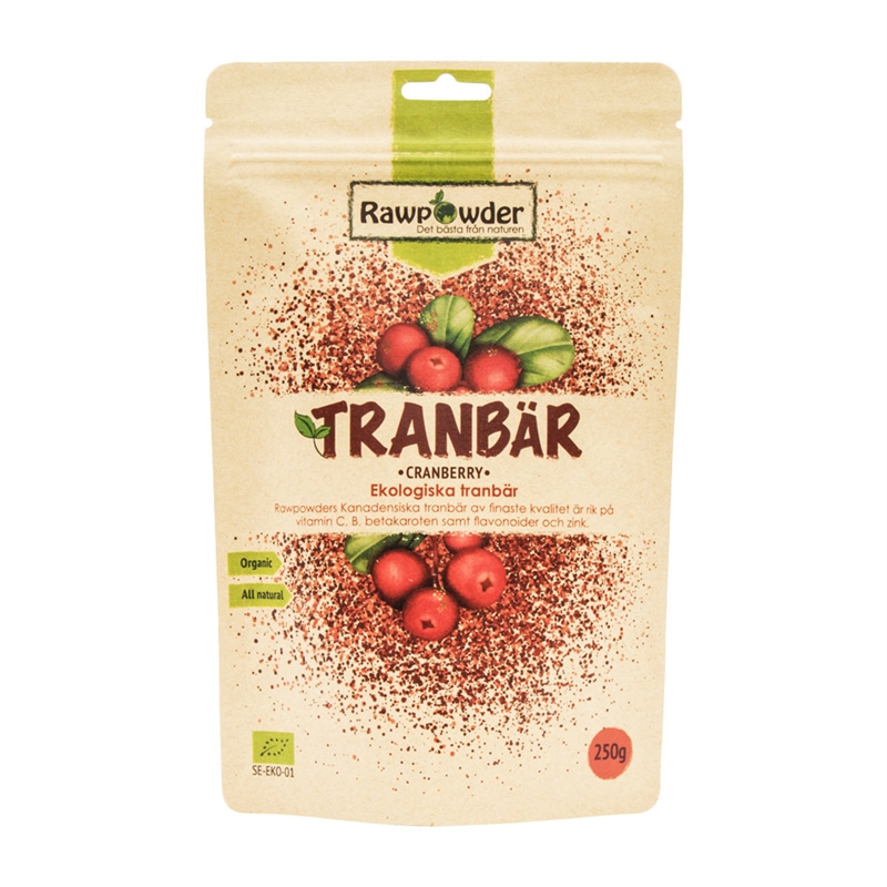 RAWPOWDER TRANBÄR 250G EKO