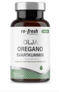 RE-FRESH OREGANO & SVARTKUMMIN OLJA 90 KAPSLAR 