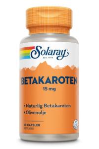 SOLARAY BETAKAROTEN 15MG 50 KAPSLAR
