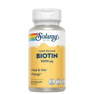 SOLARAY BIOTIN 5000UG 60 KAPSLAR