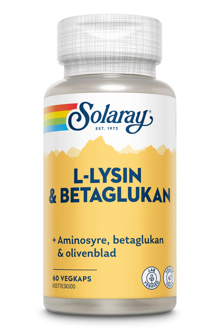 SOLARAY L-LYSIN & BETAGLUKAN 60KAPSLAR