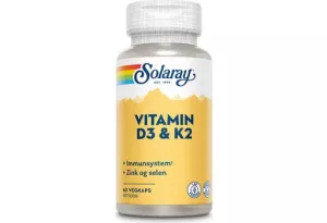 SOLARAY VITAMIN D3 + K2 60 KAPSLAR