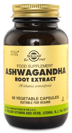 SOLGAR ASHWAGANDHA ROOT EXTRACT  60K