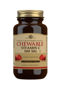 SOLGAR CHEWABLE VIT C 500MG CRANBERRY/RASPBERRY 90TAB