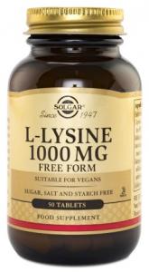 SOLGAR L-LYSINE 1000MG 50TAB